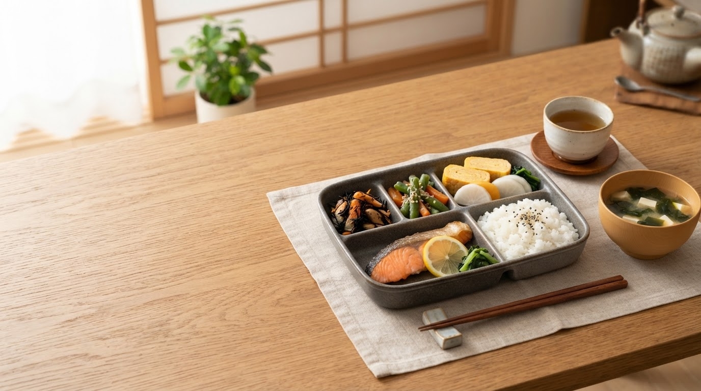 気くばり御膳のイメージ:栄養バランスの取れた和食の冷凍弁当